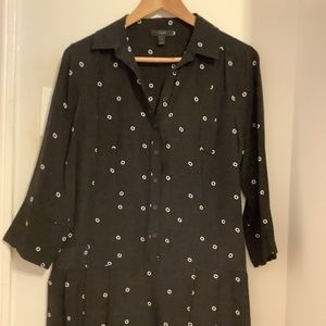 J. Crew Printed Silk Dress